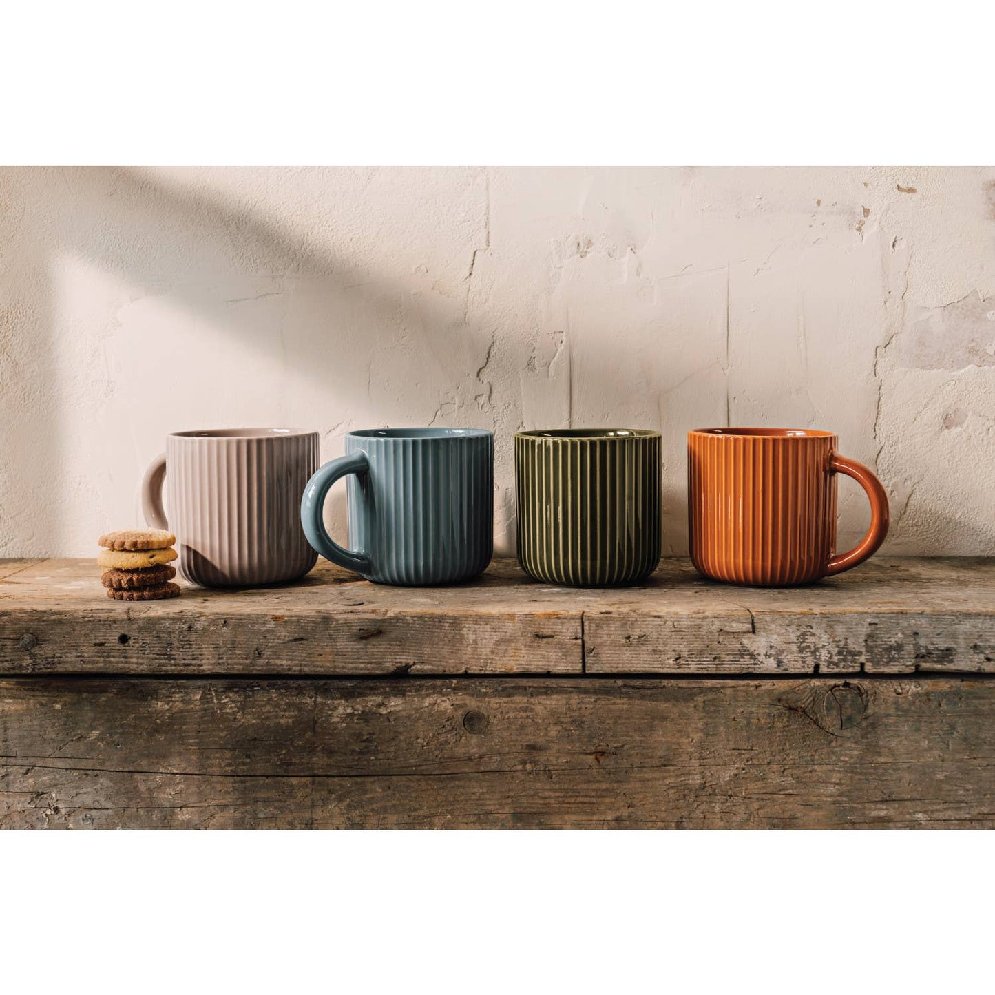 Fluted Stoneware Mug
