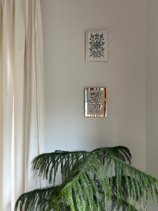 Vintage Mirrored Mosaic Wall Art (2 pieces)