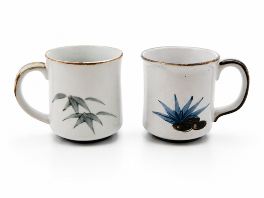 MCM Japanese Otagiri Bird and Frog Coffee Mugs (Set of 2)