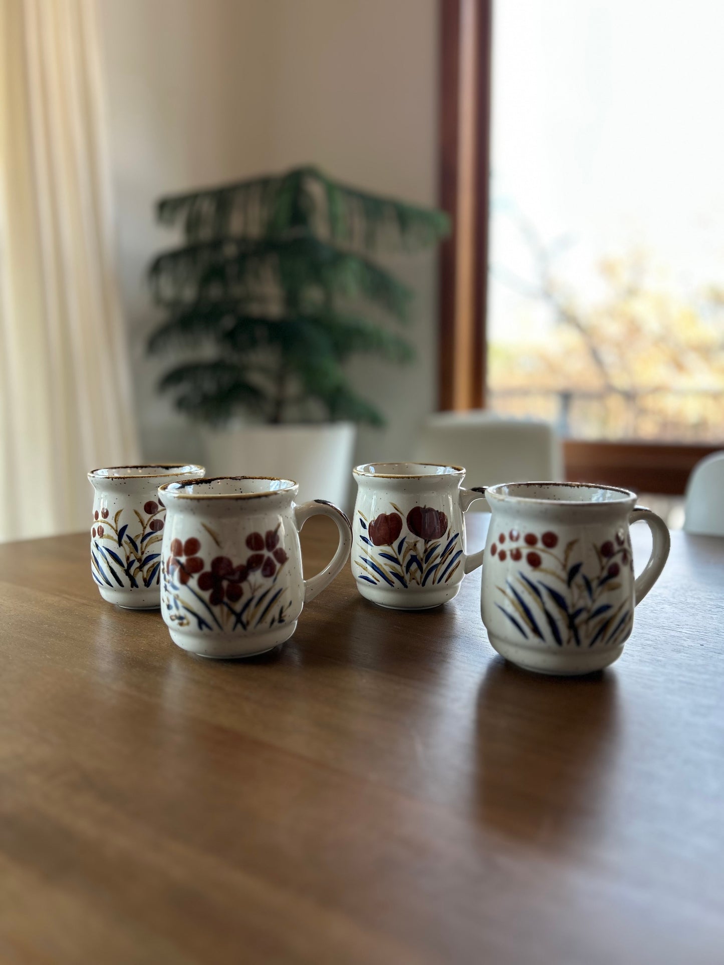 Vintage 1970's/80's Hand-Painted Japanese Stoneware Mug (3 of 4)