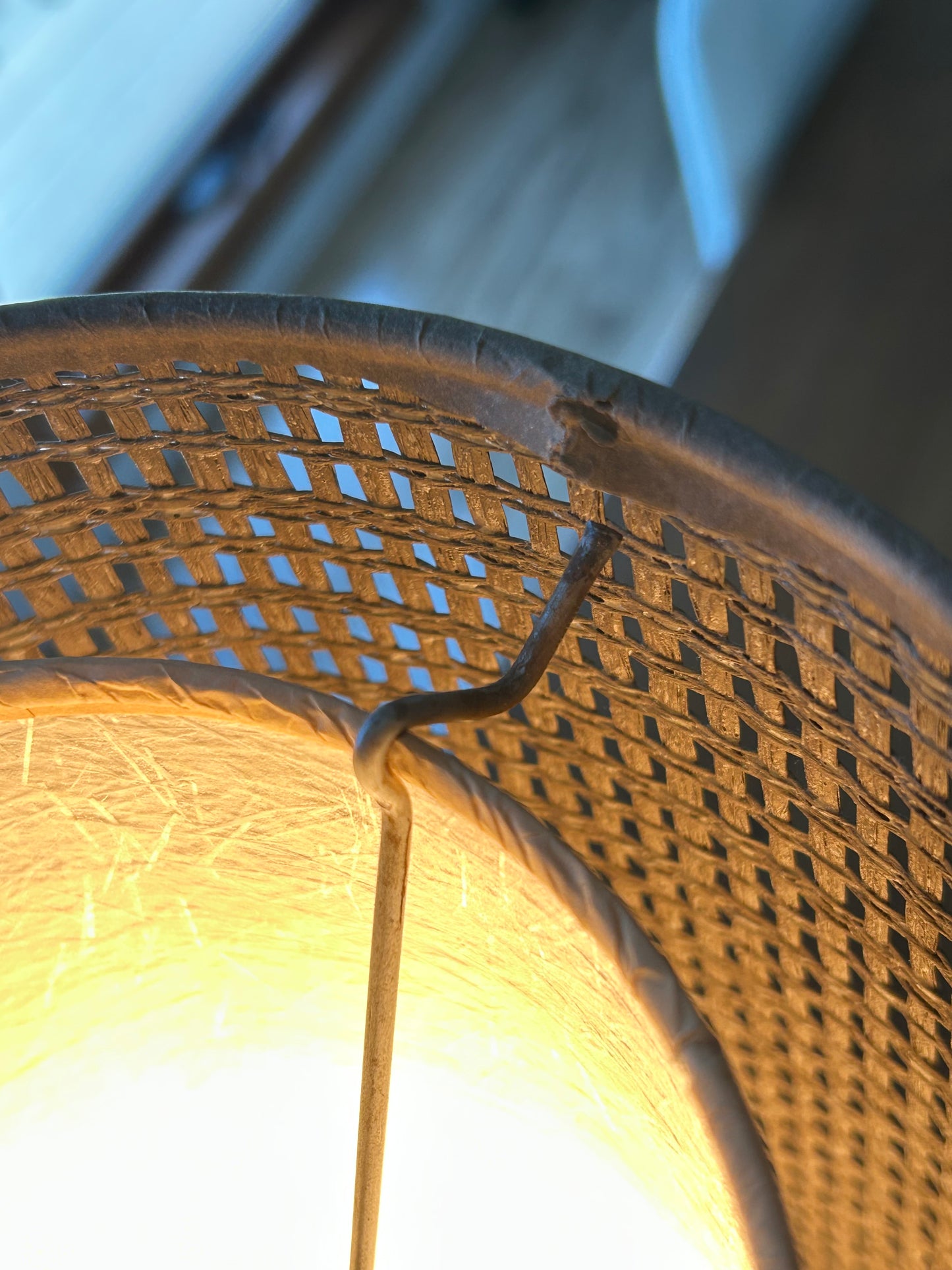 Vintage 1960's Midcentury Modern "Cage" Lamp