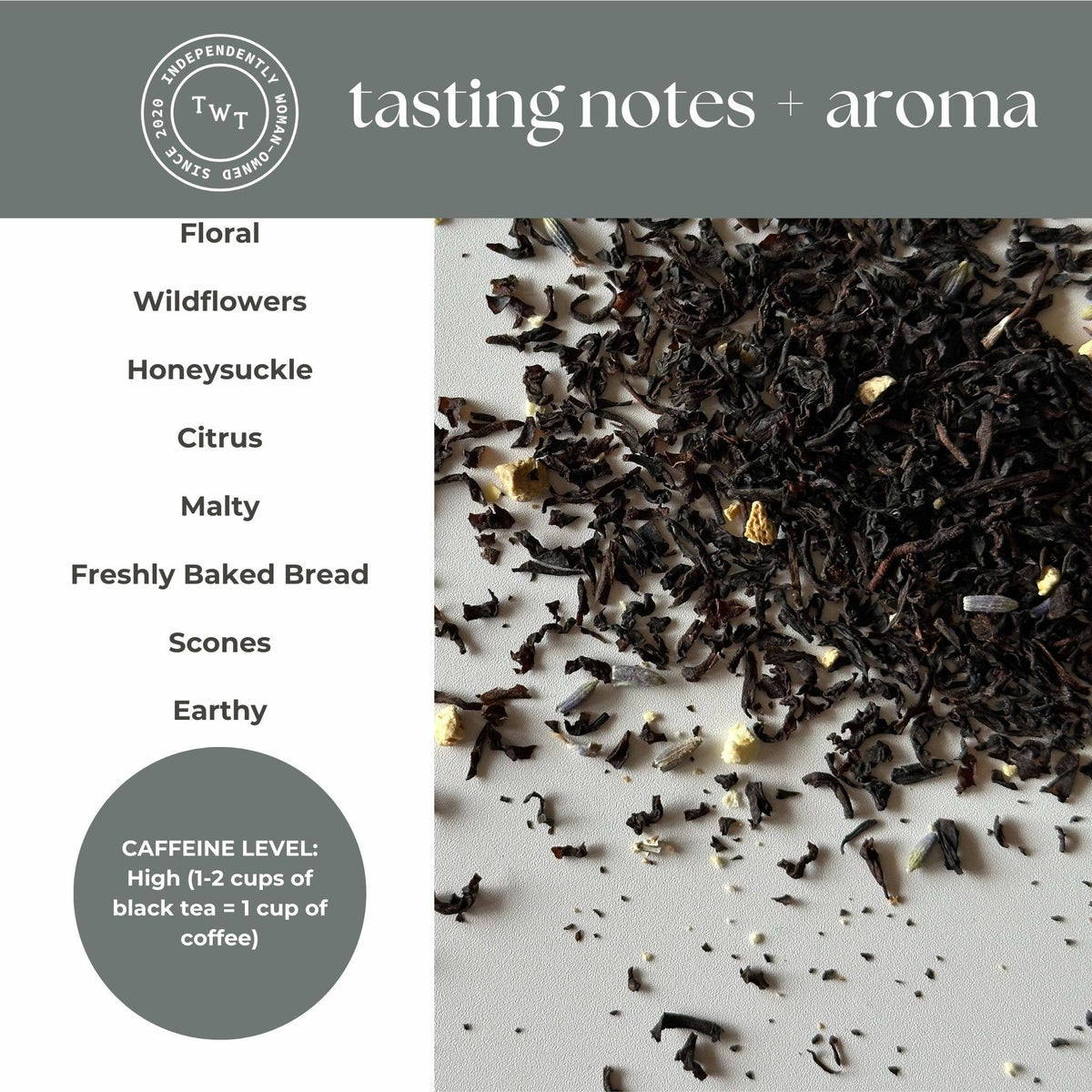 Lavender Earl Grey Black Tea Mini Tea Tube  (5 Tea Bags)