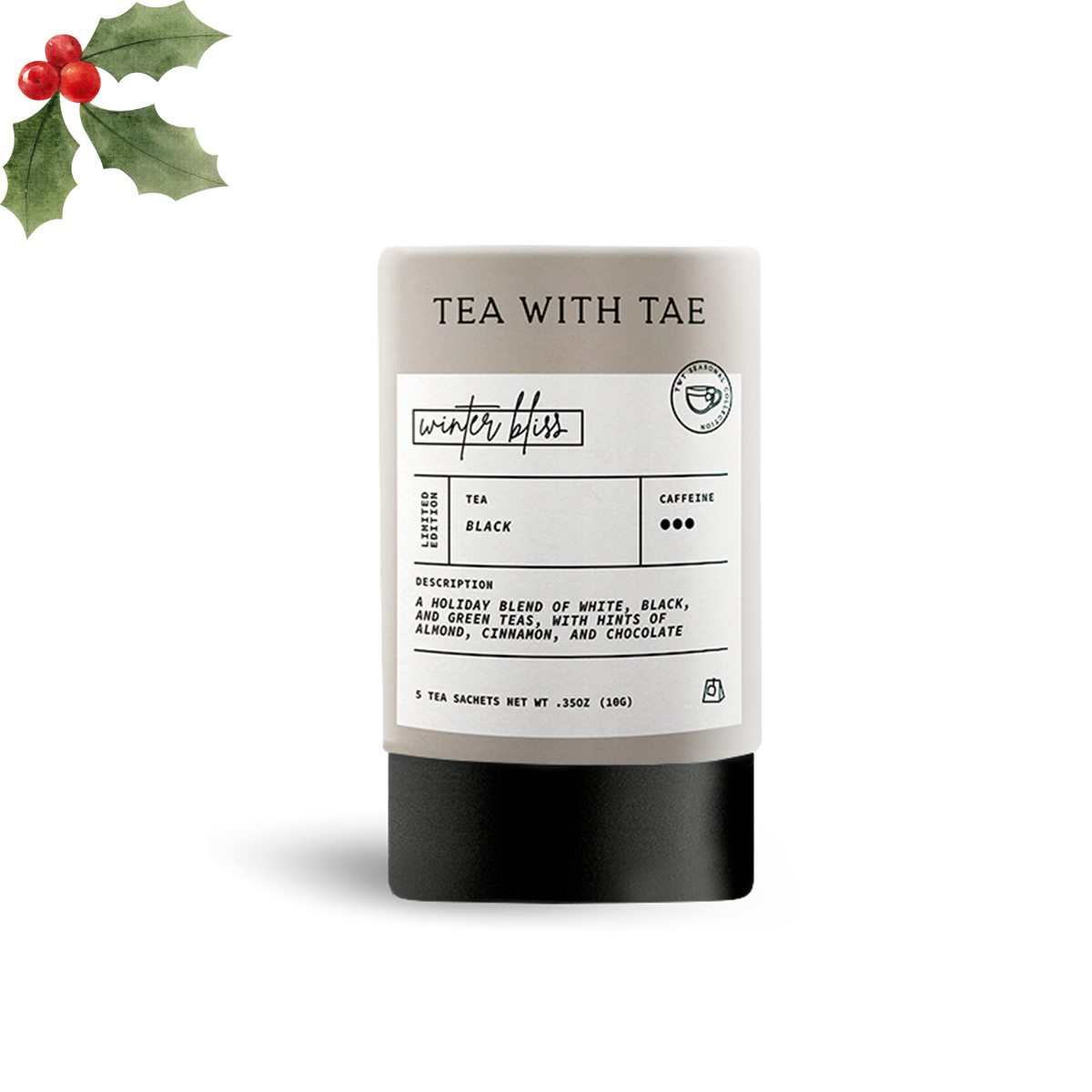 Winter Bliss Holiday Mini Tube Gift (5 Tea Bags