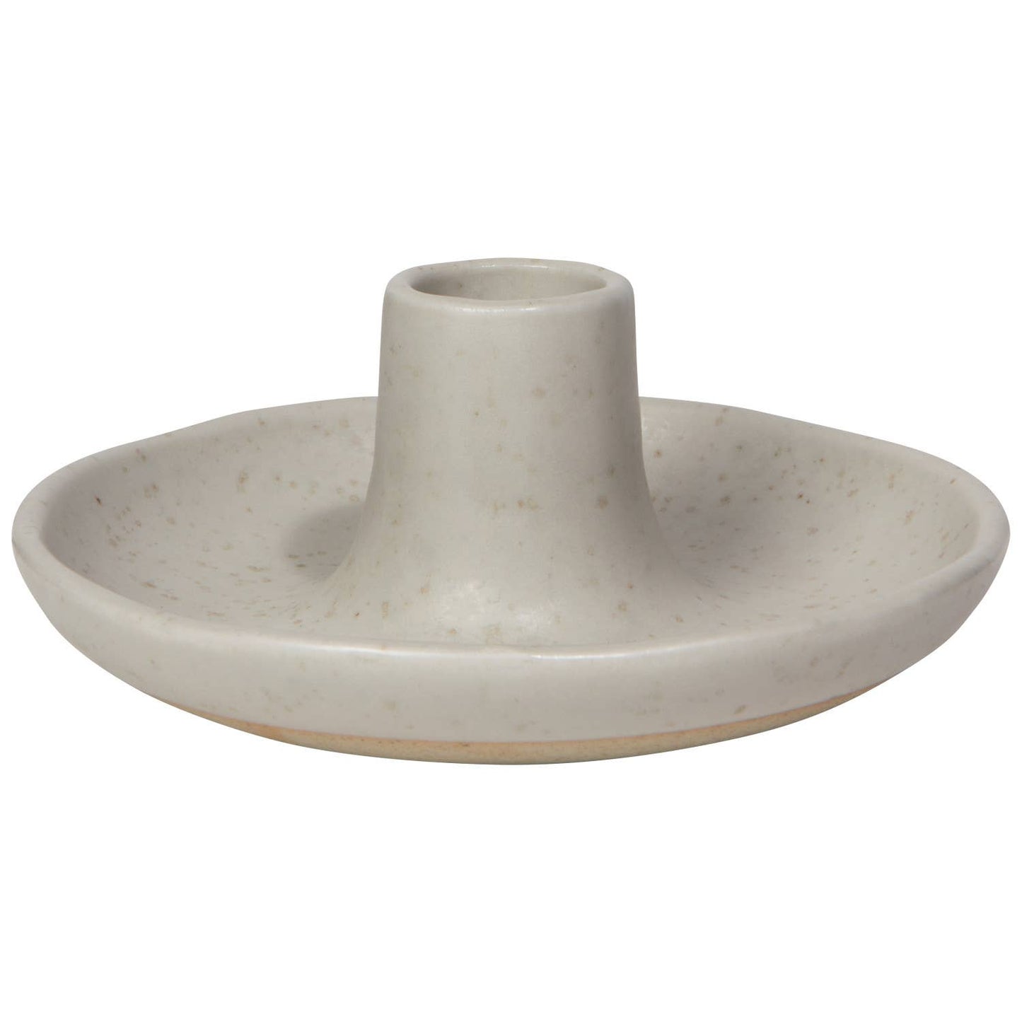Stoneware Candle Holder (Gray)