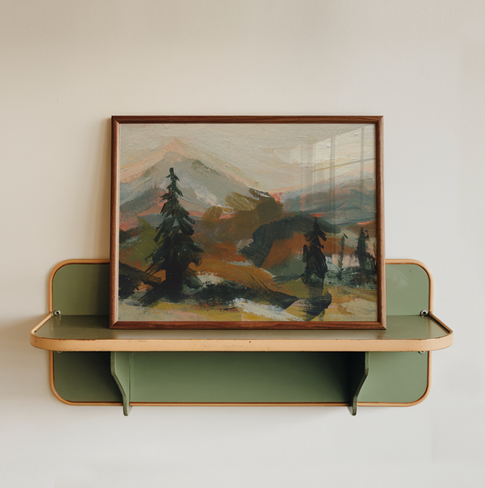 Horizontal Mountain Landscape Art Print | Wall Decor Abstract