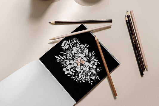 Bloom: A Travel Sized Floral Coloring Book
