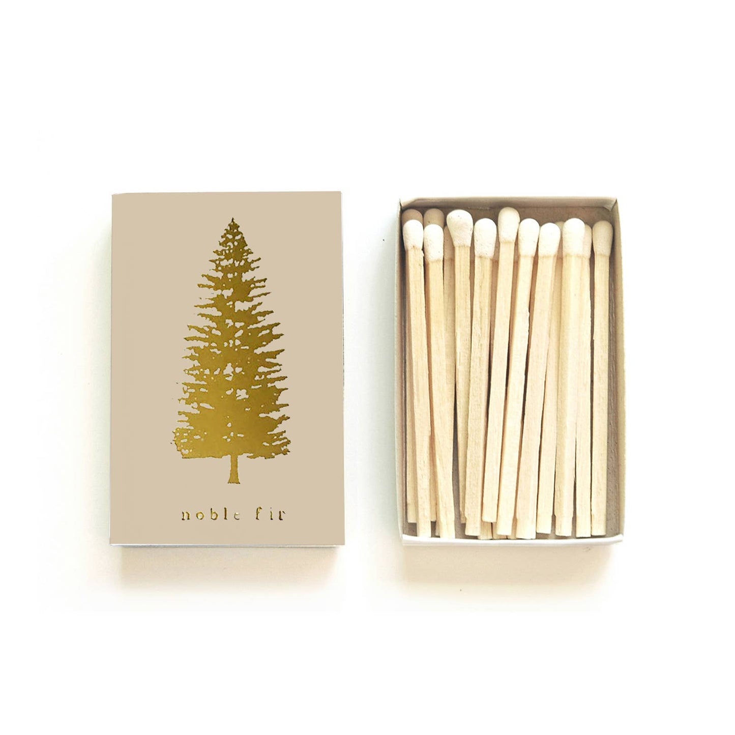 Noble Fir Tree Beige Matchbox
