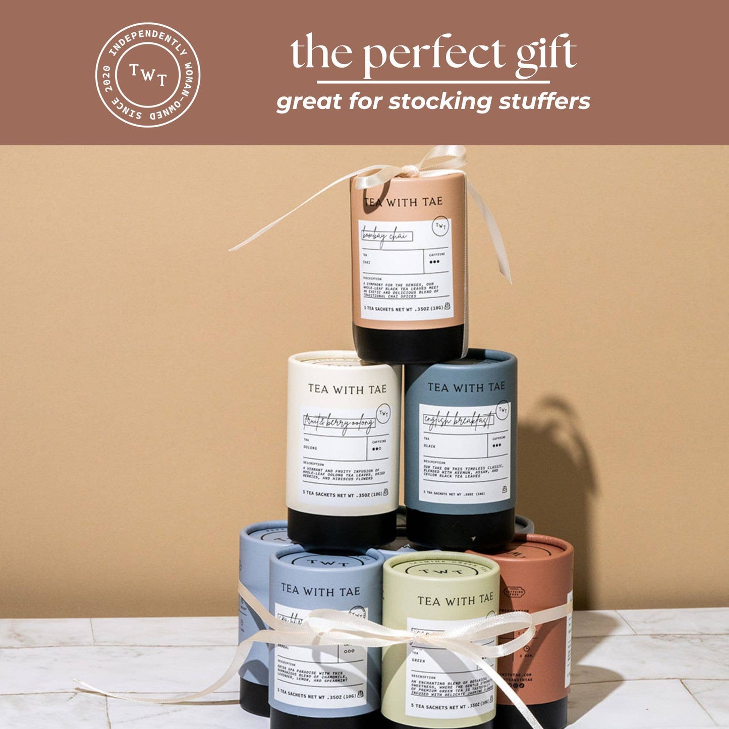 Rooibos Chai Herbal Decaf Mini Tea Tube