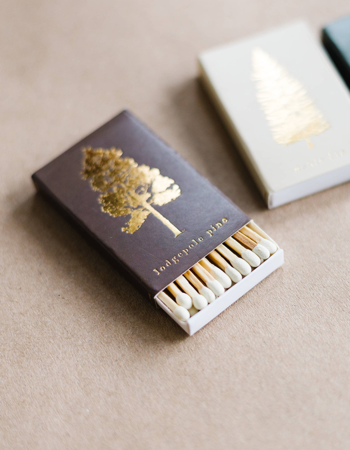 Lodgepole Pine Tree Matchbox | Tall Evergreen Matches