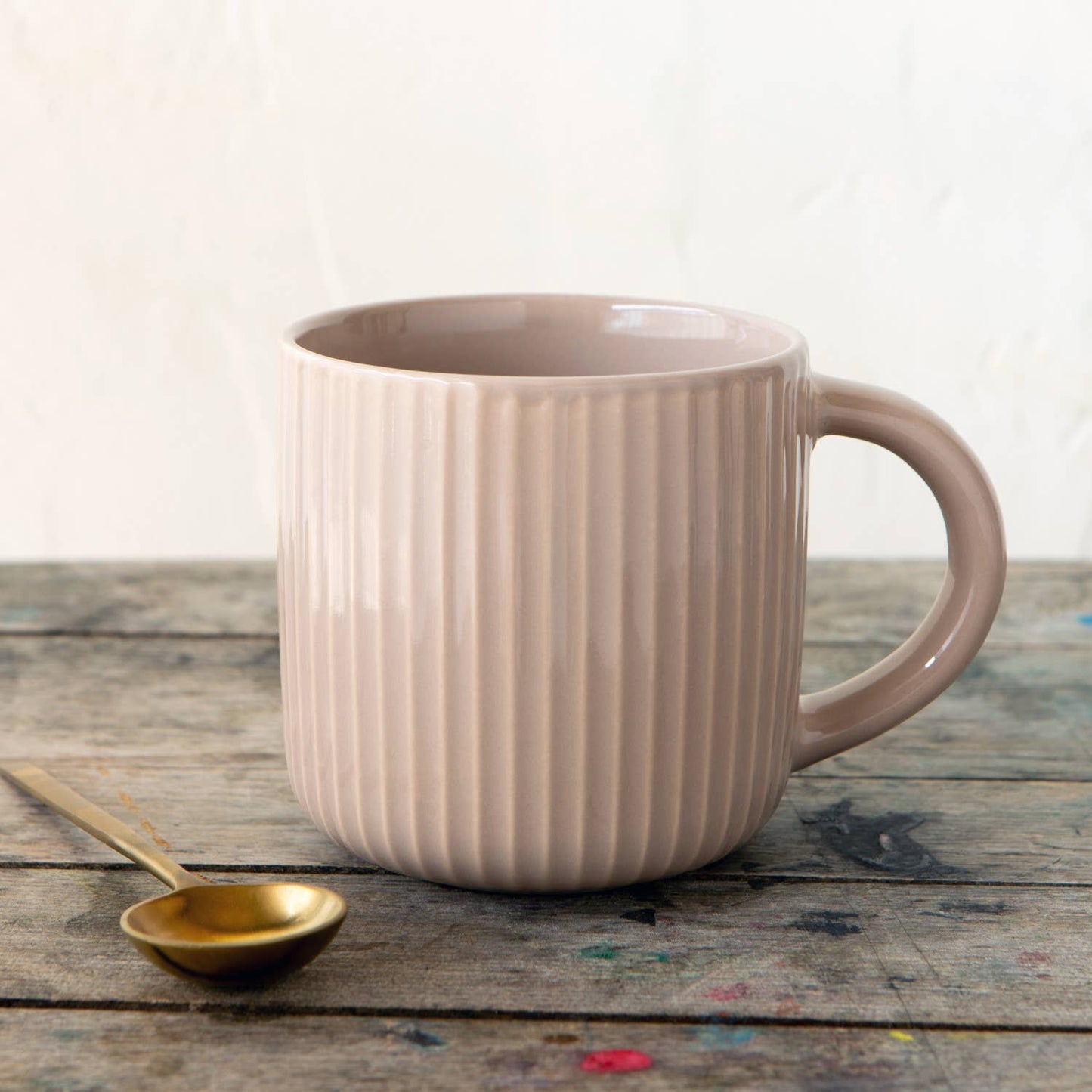 Fluted Stoneware Mug