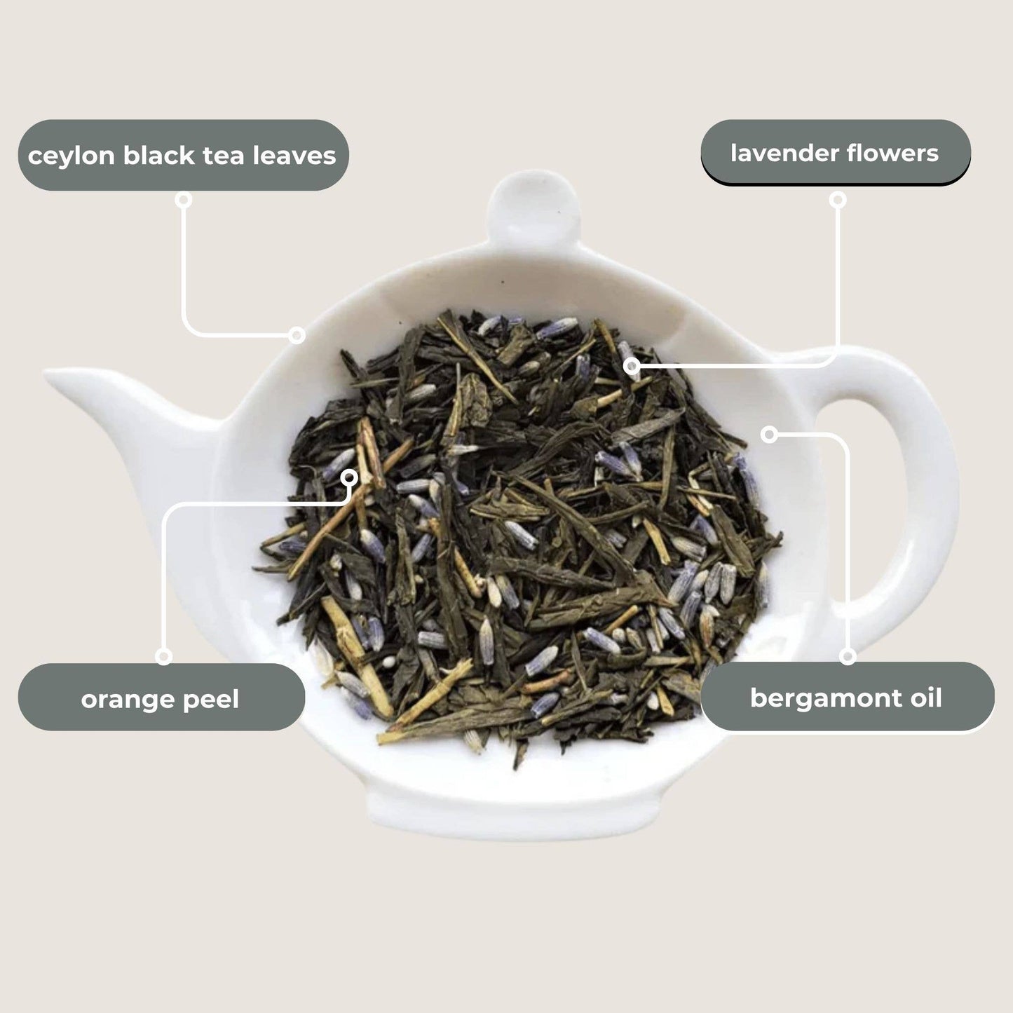 Lavender Earl Grey Black Tea Mini Tea Tube