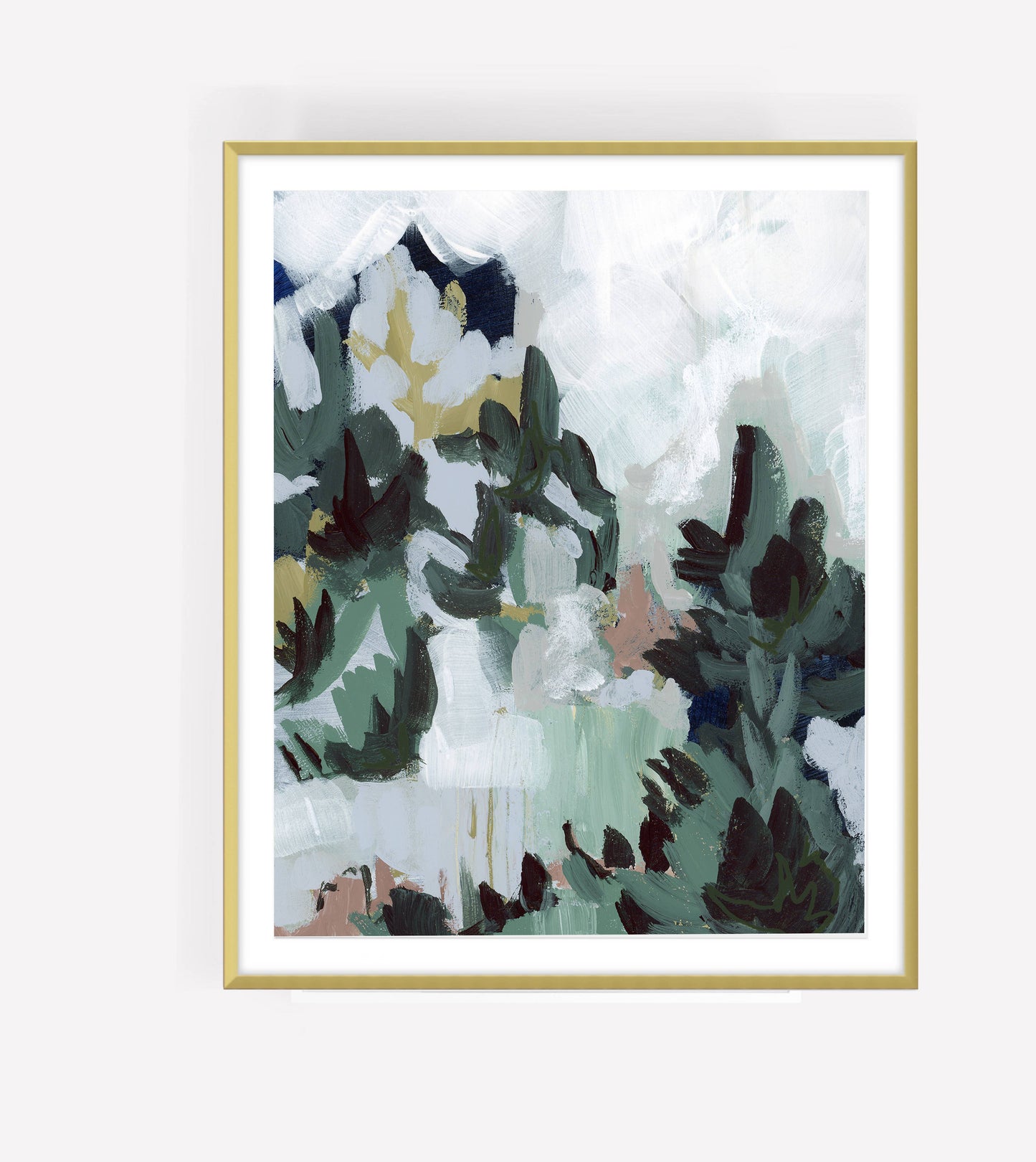 Modern Forest Abstract Print