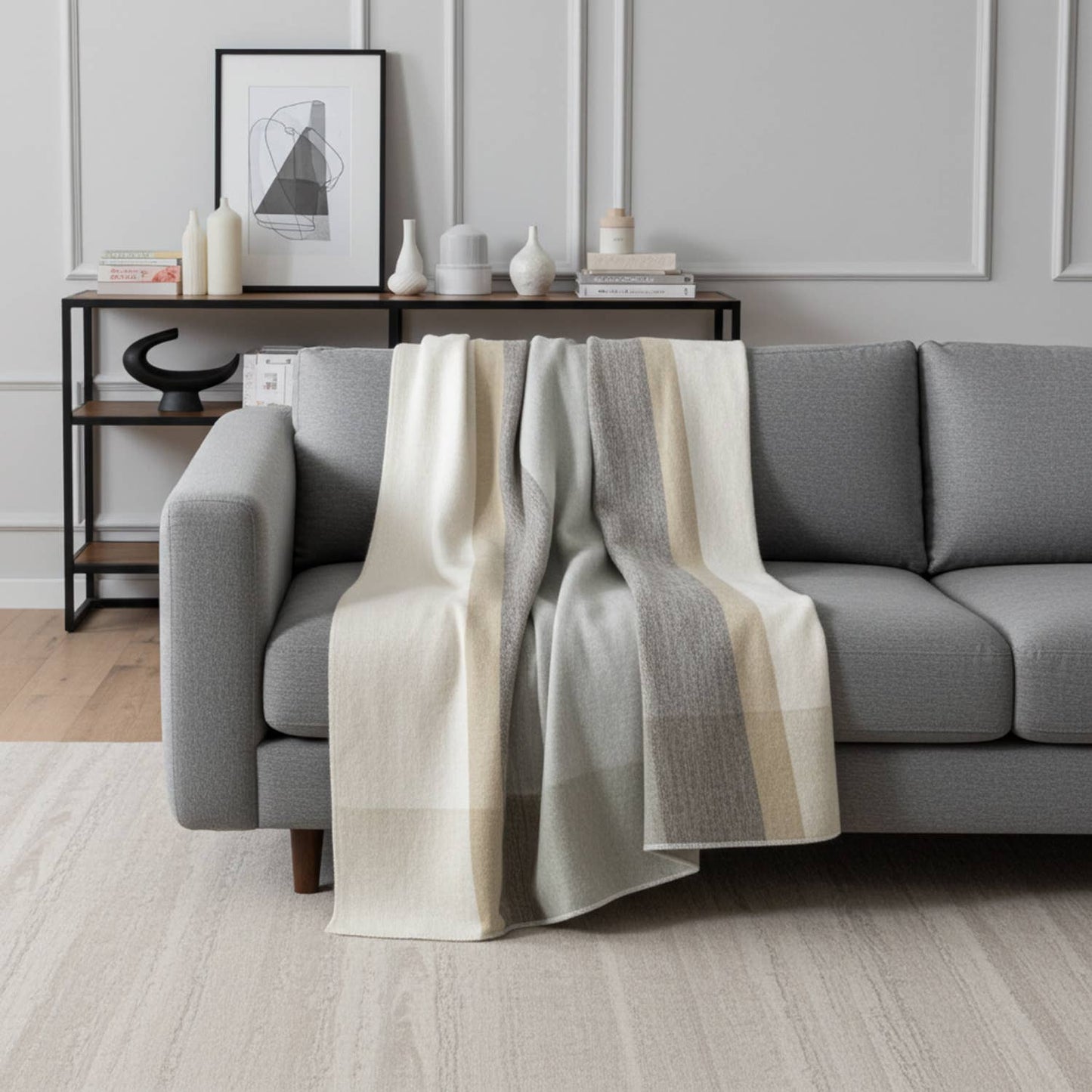 Alpaca Blanket - Salt Flat