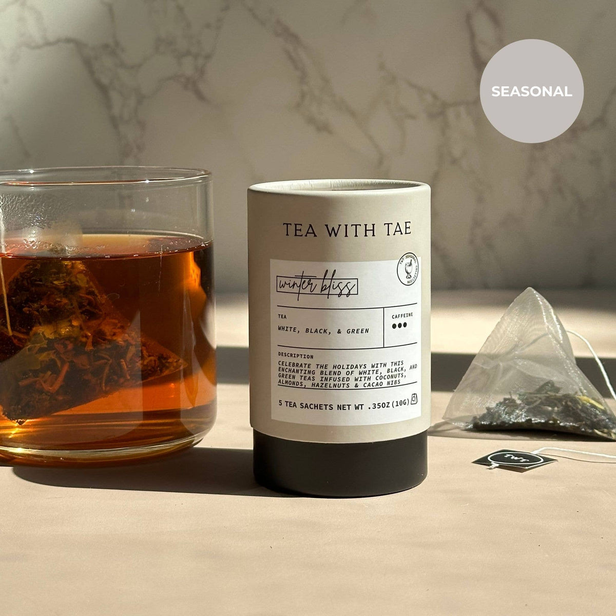 Winter Bliss Holiday Mini Tube Gift (5 Tea Bags