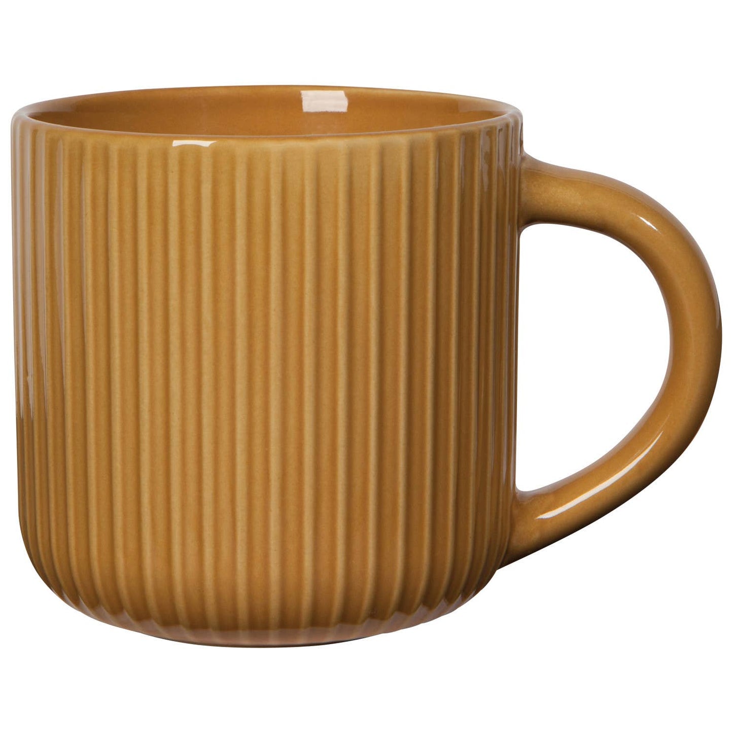 Fluted Stoneware Mug - Saffron