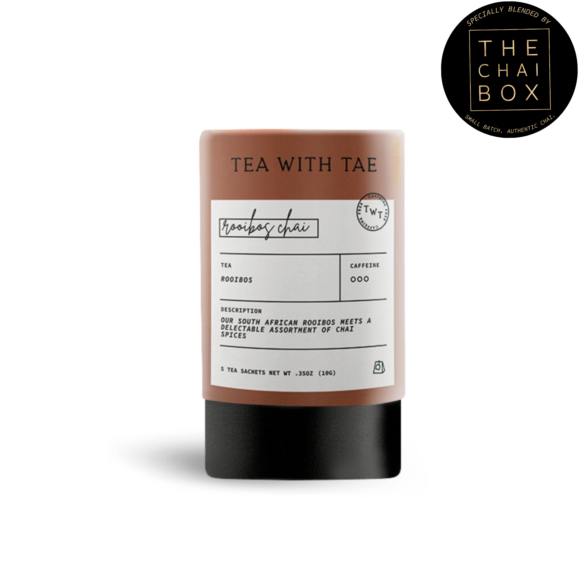 Rooibos Chai Herbal Decaf Mini Tea Tube – Glow House Co.