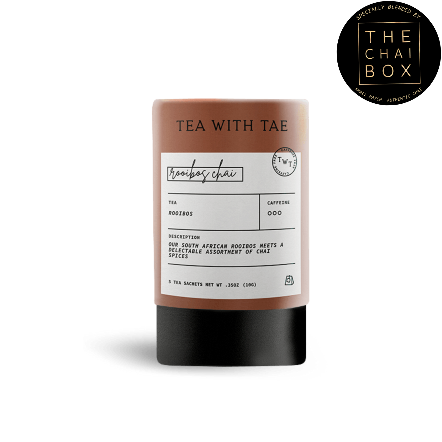 Rooibos Chai Herbal Decaf Mini Tea Tube