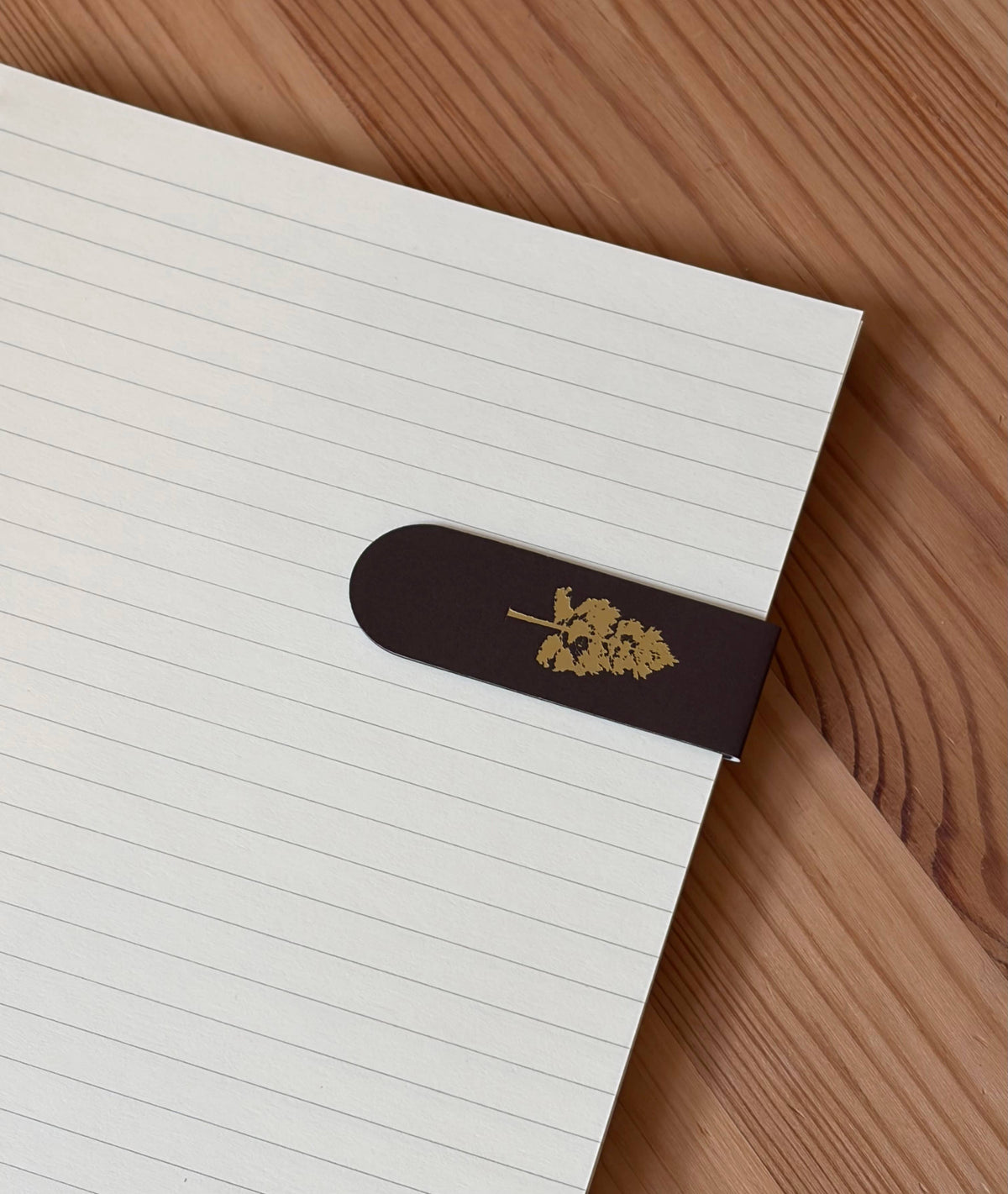 Pine Trees Gold Foil Magnetic Bookmark Trio