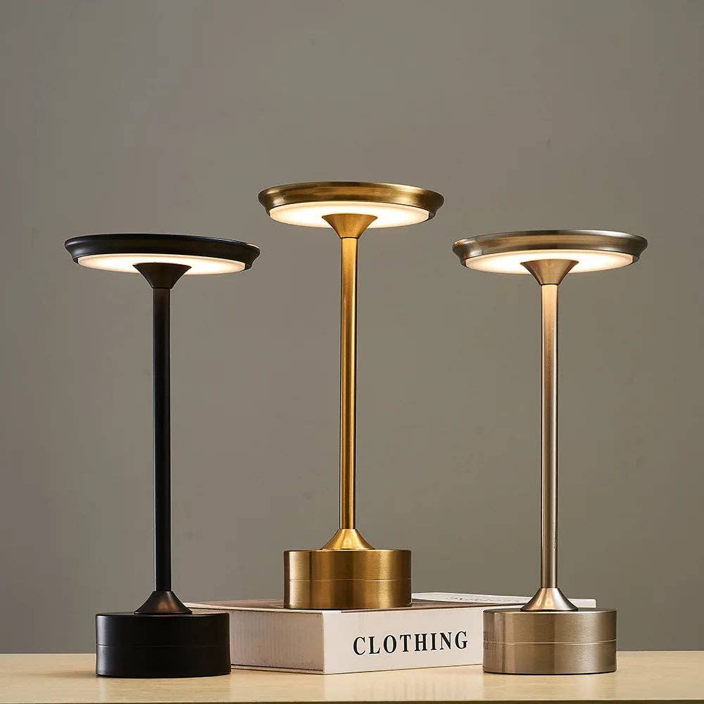 Portable Gold Metal Lamp
