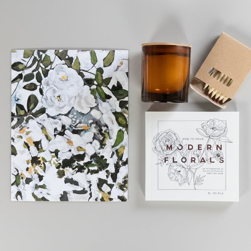 Spring Blooms How-To-Draw Book Art Bundle