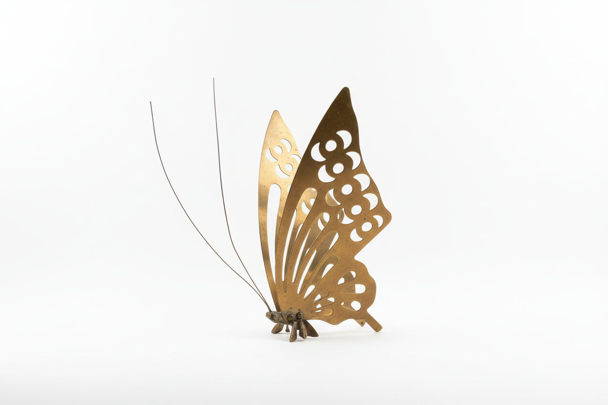 Vintage Brass Butterfly