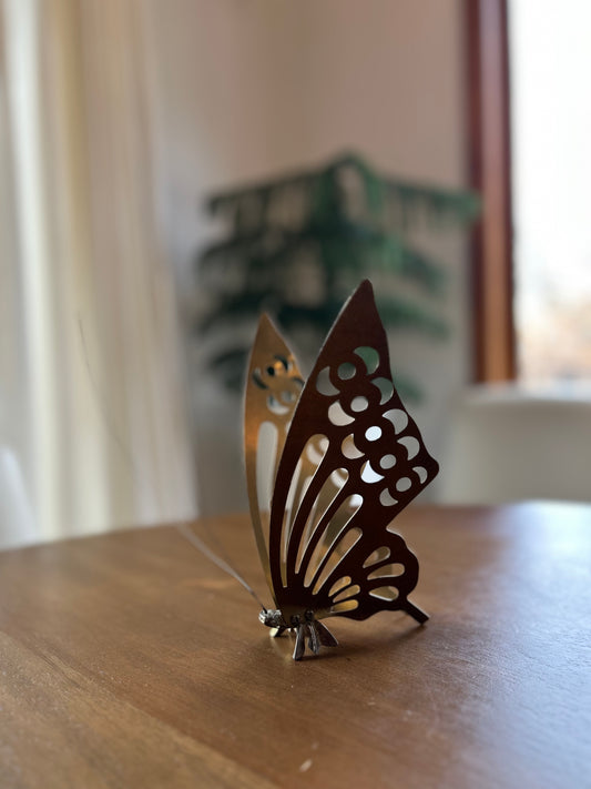 Vintage Brass Butterfly