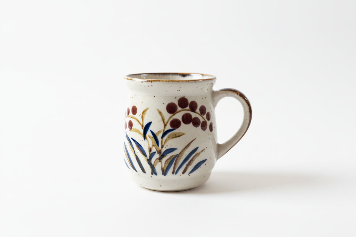 Vintage 1970's/80's Hand-Painted Japanese Stoneware Mug (3 of 4)