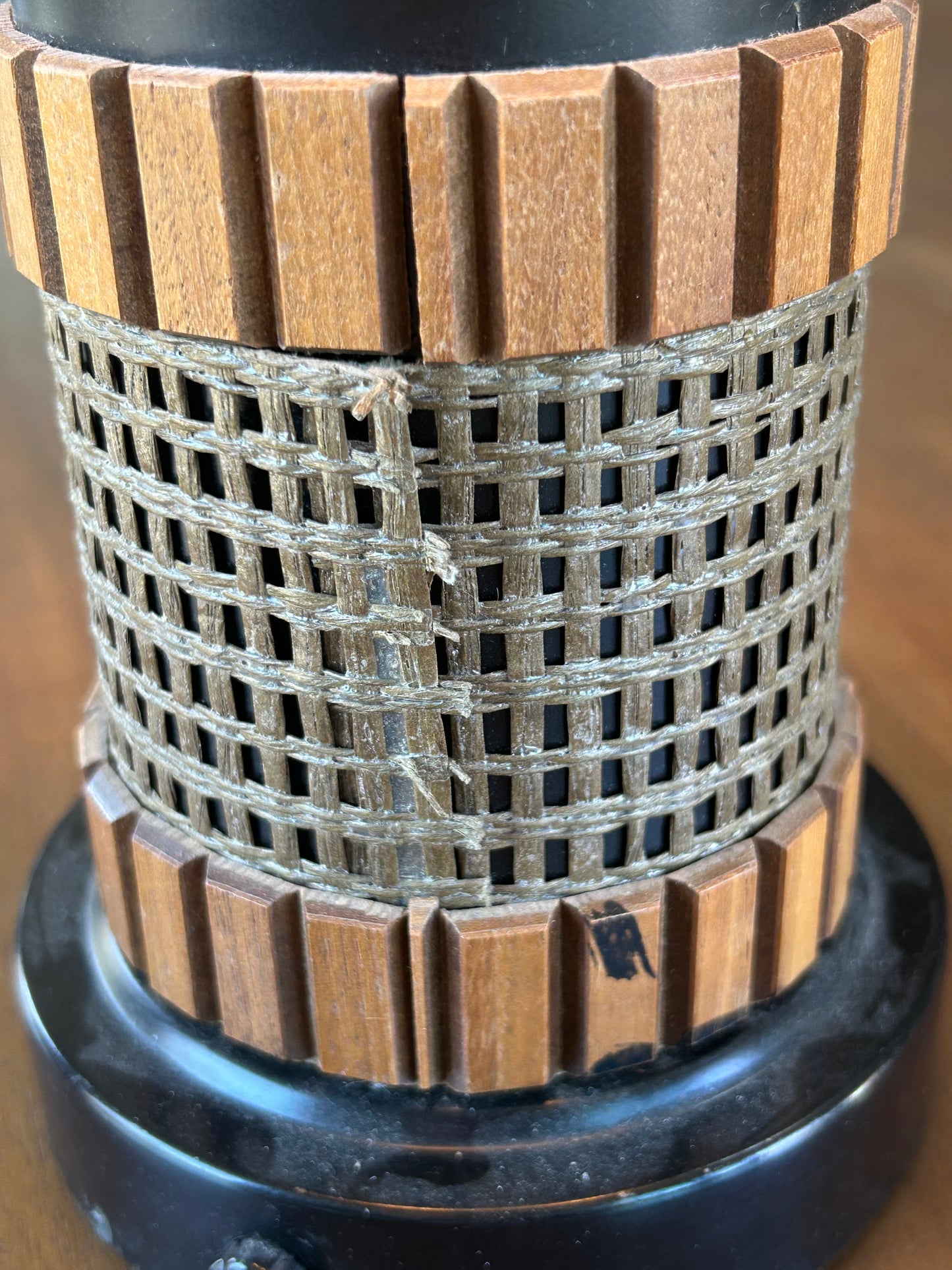 Vintage 1960's Midcentury Modern "Cage" Lamp