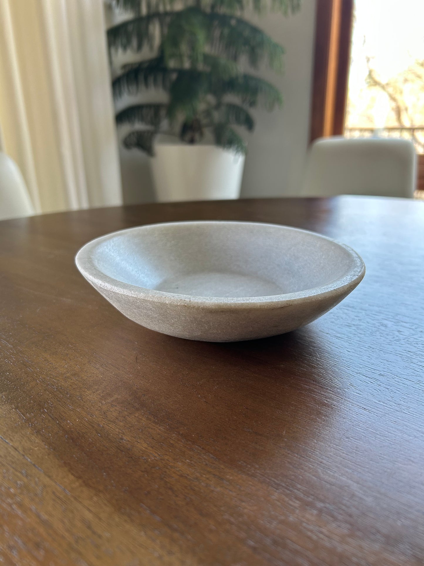 Carved Marble Trinket Bowl