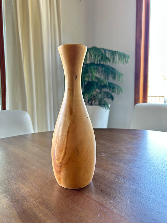 “Spinning Aspen” Hand-Turned Wood Vase