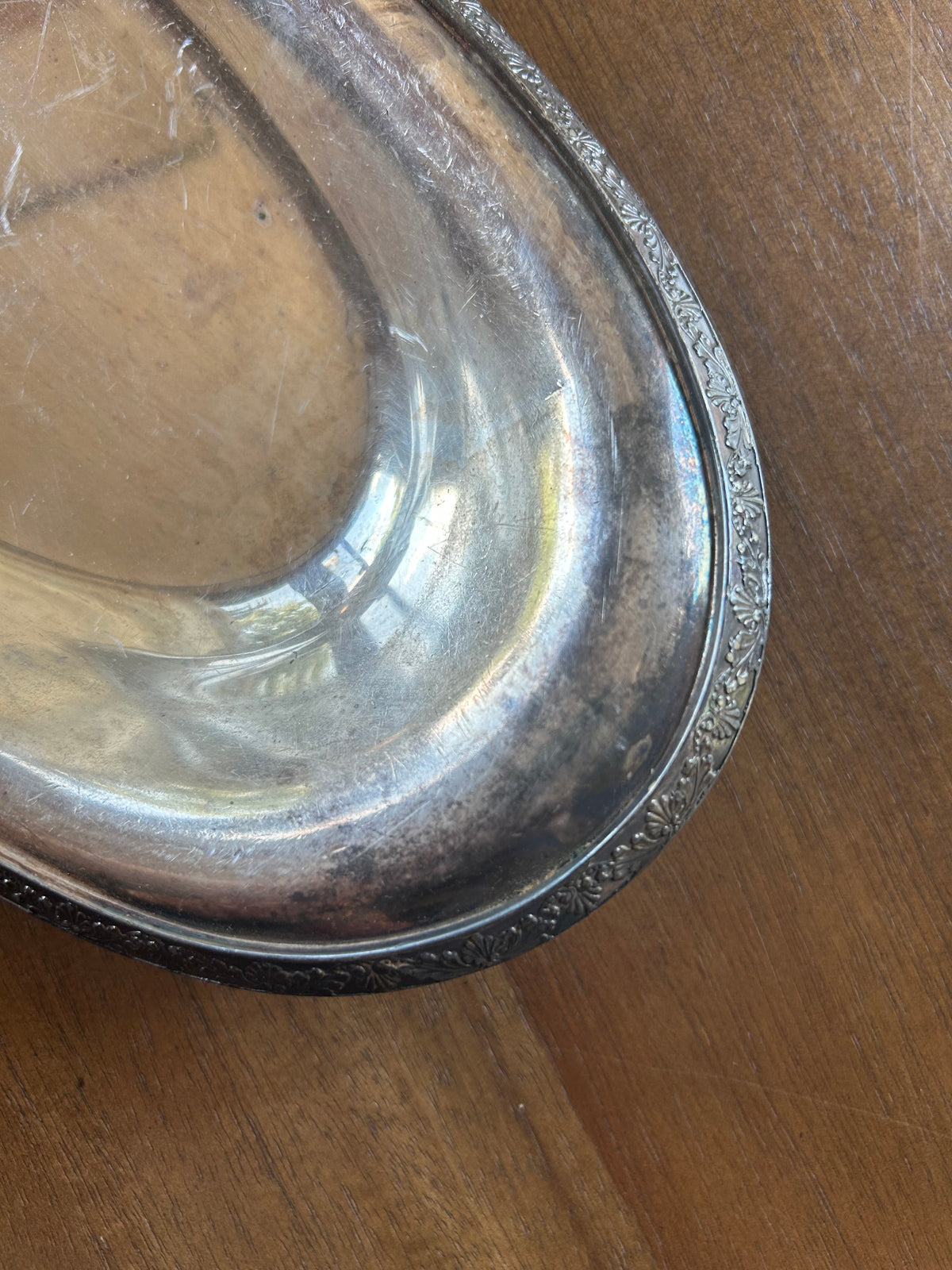 Vintage Silver Oval Railroad Dining Car Tray