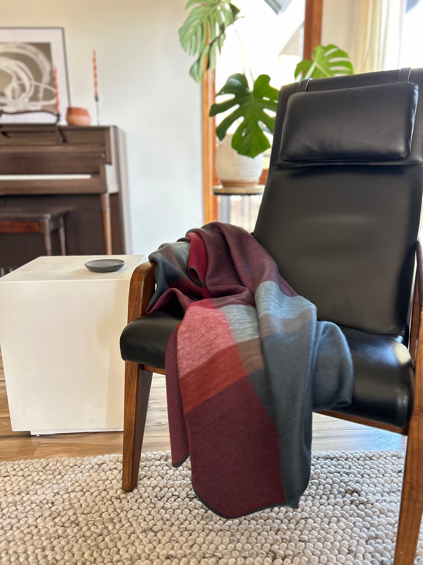 Alpaca Throw Blanket - Caramel Apple