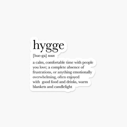 Hygge Definition Sticker