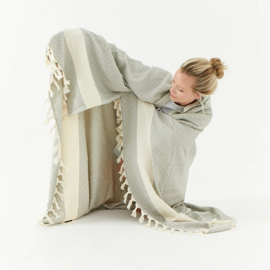 Lightweight Turkish Cotton Throw Blanket