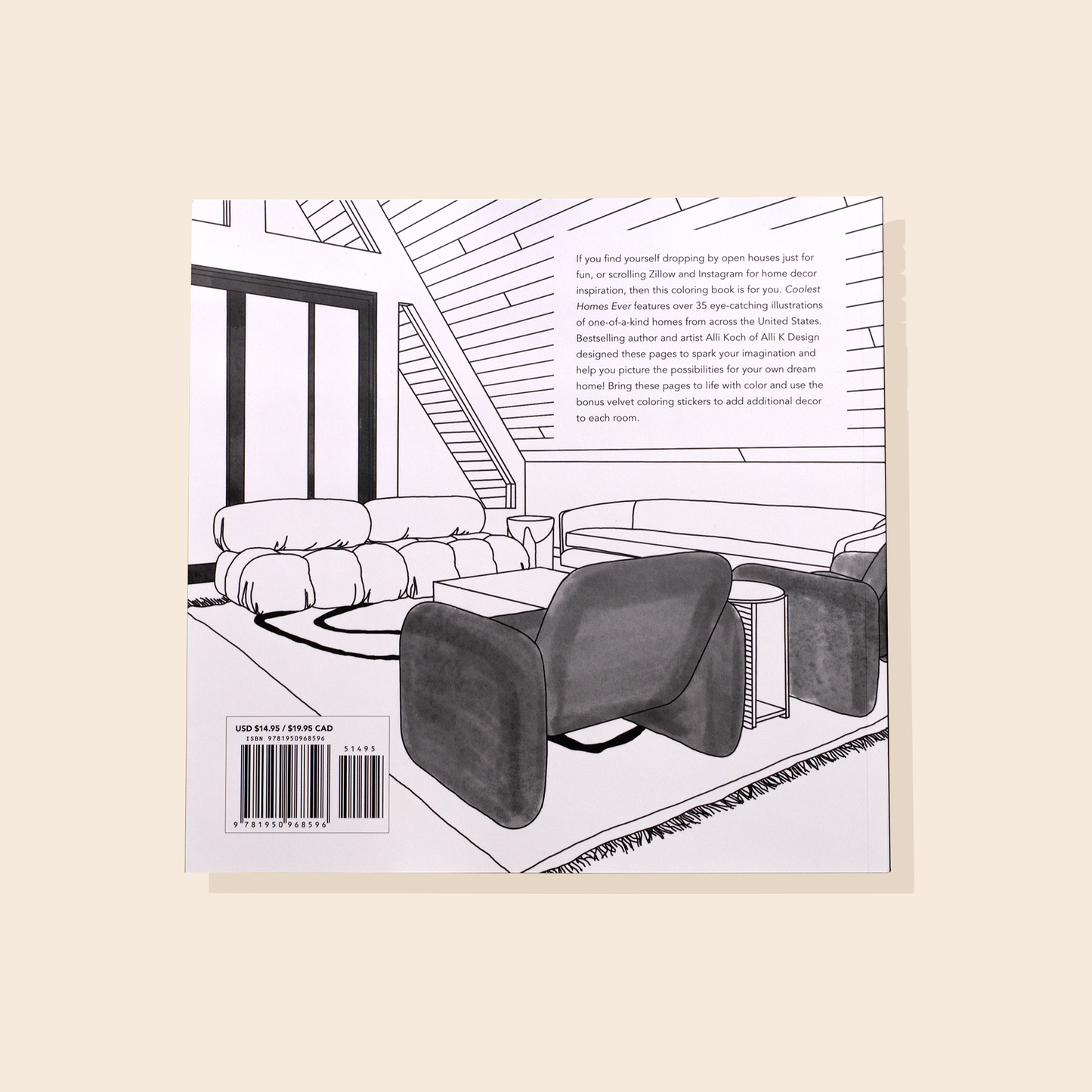 Coolest Homes Ever: An Adult Coloring Book