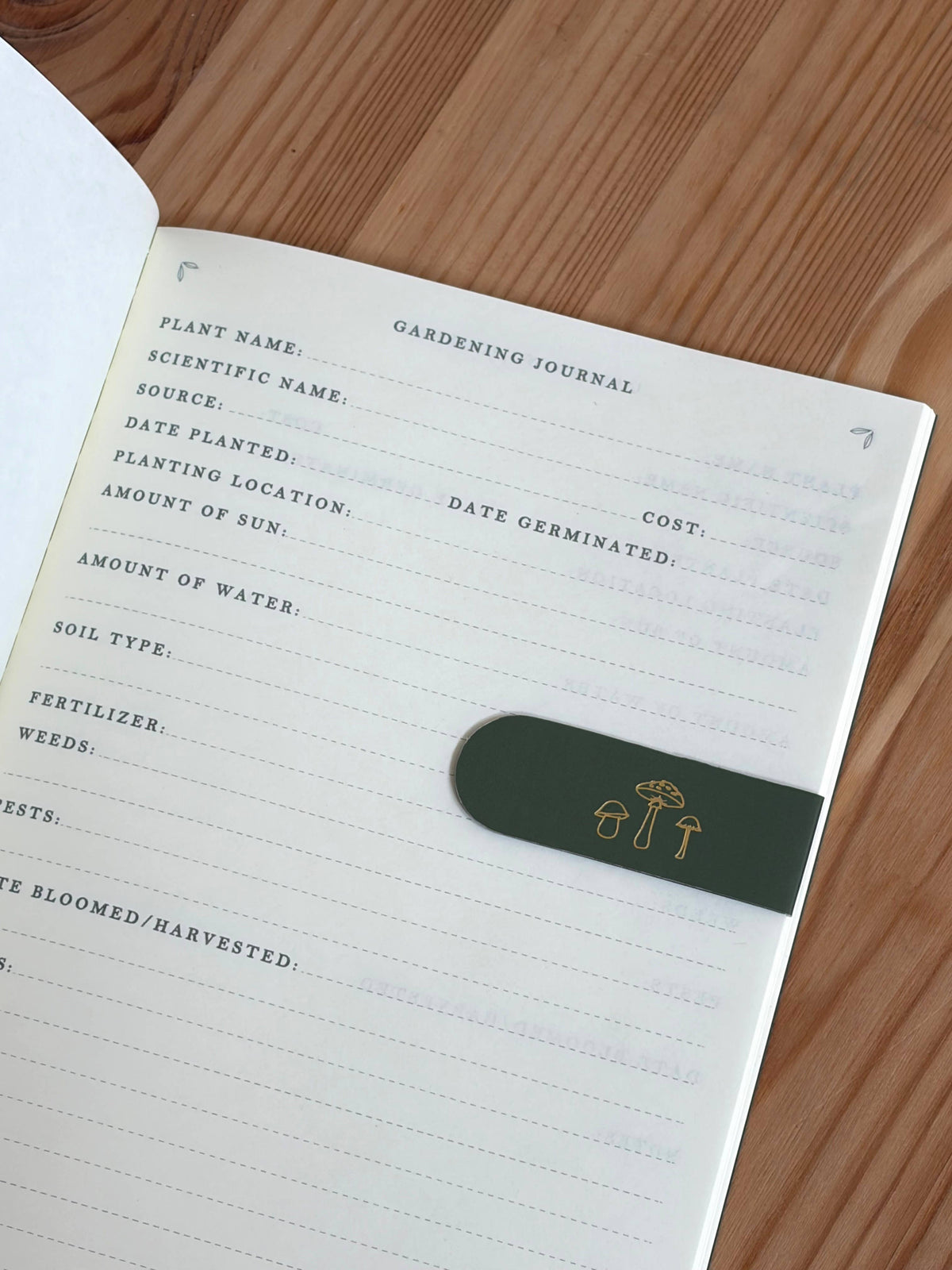 Woodland Gold Foil Magnetic Bookmarks (Set of 3)