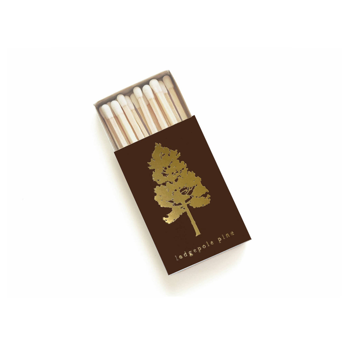 Lodgepole Pine Tree Matchbox | Tall Evergreen Matches