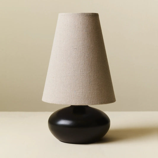 Small Linen Table Lamp