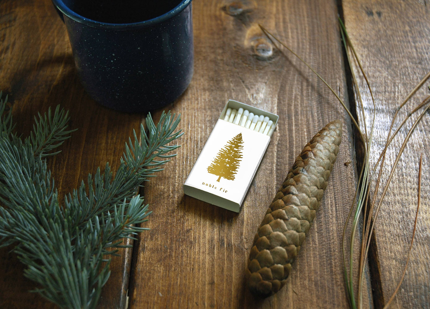 Noble Fir Tree Beige Matchbox
