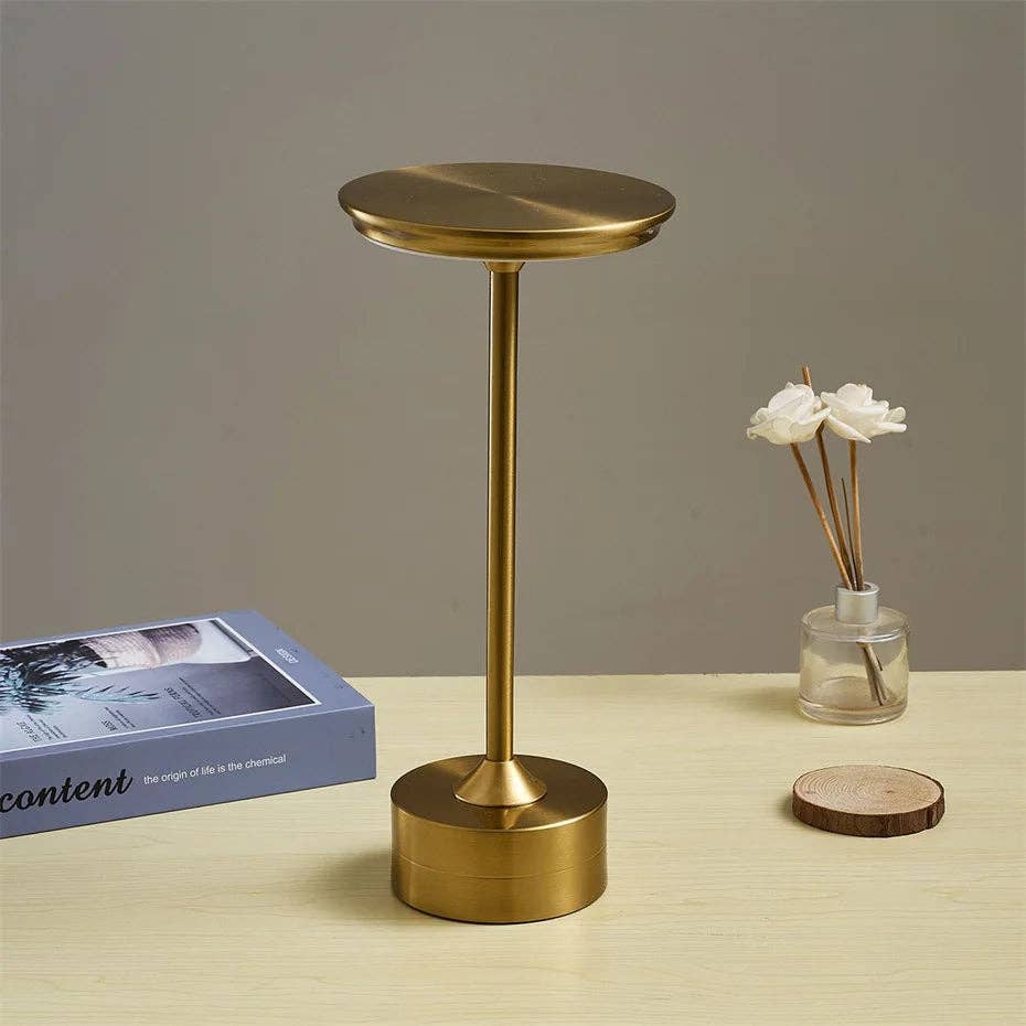 Portable Gold Metal Lamp
