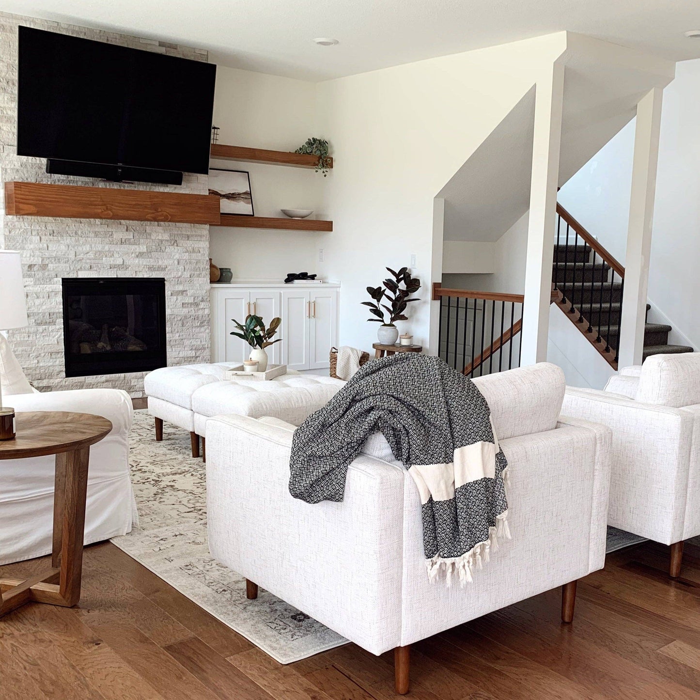 Lightweight Turkish Cotton Throw Blanket