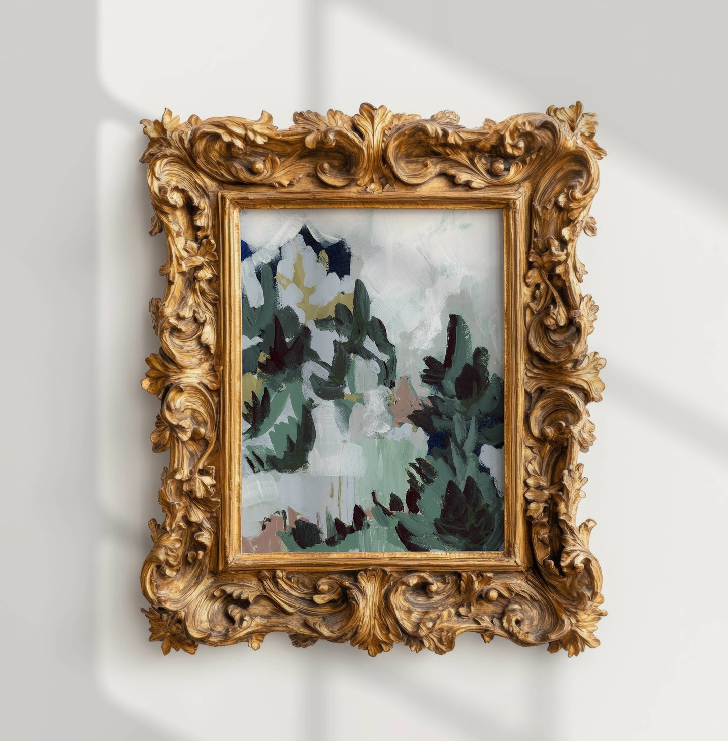 Modern Forest Abstract Print