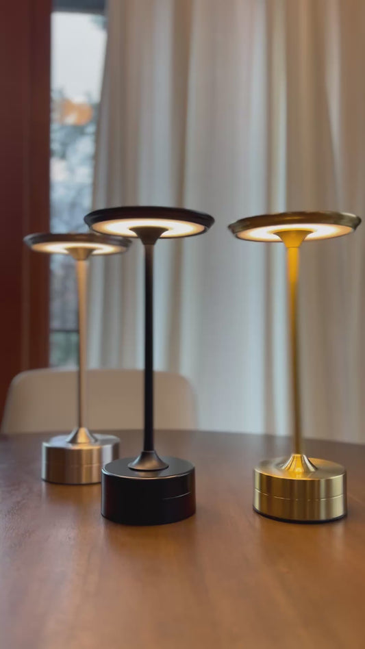 Portable Gold Metal Lamp